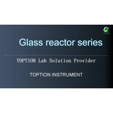 TOPTION Elevating &amp; Rotary Jacket Glasreaktor 10L ~ 100L